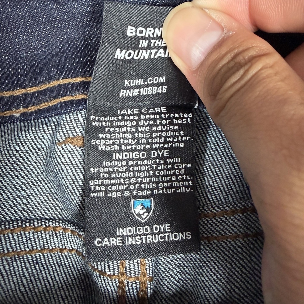 Kuhl Men's 31x34 Klassik Fit Dark Wash Kontrol Denim Blue Jeans New w/o Tags - Picture 6 of 13